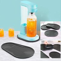 2026 Carbonateurs d'eau chaude Sodastream Duo Crystal Terra, sous-verre antidérapant et tapis anti-goutte en silicone