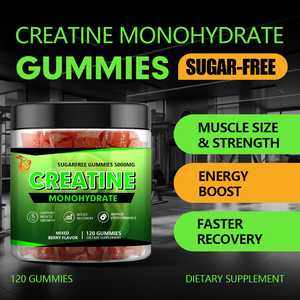 Gomitas de Creatina Monohidrato de Suministro de Fábrica, Rendimiento en el Ejercicio y Crecimiento Muscular, Sabor a Bayas Mixtas, Suplemento Energético - Product Image 3