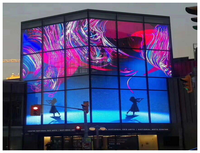 Film d'écran de projection arrière holographique transparent adhésif 3D pour utilisation publicitaire sur verre