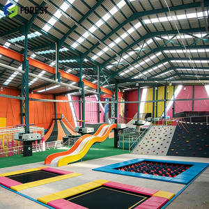 Steel Structure Trampoline Arena Commercial System Interactive Games Foam Pit Area Manufacturer Fireproof Wholesale - Product Image 1