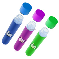 Tube pré-roulé personnalisé 120 116, tube transparent à l'épreuve des enfants, papier à rouler en verre avec bouchon en liège pour boutique de cigarettes