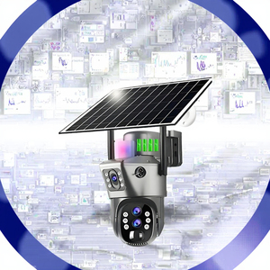 Jortan V380 10x Zoom quang ba ống kính màn hình kép 12MP Pin hoạt động năng lượng mặt trời Powered CCTV hệ thống IP 4G <span class=keywords><strong>camera</strong></span> an ninh CMOS - Product Image 2