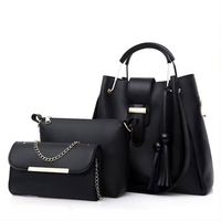I-0222 tas tangan murah 3 in 1 Set tas tangan dan dompet wanita Barat Set kurang warna tas kustom tas tangan dan dompet