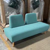 Conjunto de Sofás Modernos Minimalistas de 2-4 Plazas, Ecológicos, con Base de Madera, Tapizados en Tela, Insonorizados, para Oficina, Escuela, Hospital, Sala de Estar