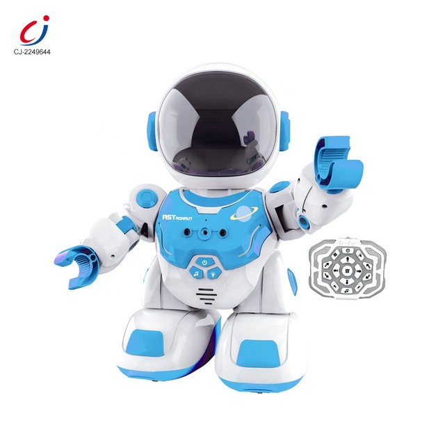 Chengji New Intelligent Educational Cartoon Rc Robot Remote Control Stunt Action Light Music Smart Ai Robot Early Education Toys