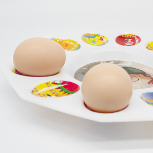 Plato <span class=keywords><strong>cromático</strong></span> redondo de 12 huevos, vajilla de Pascua, bandeja de huevos de plástico, venta al por mayor - Product Image 5