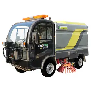 New Energy Outdoor Full Enclosed Street Sweeping Machines Electric Street Cleaning Vehicles