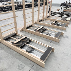 <span class=keywords><strong>Pilates</strong></span> Reformer a parete Trainer <span class=keywords><strong>Yoga</strong></span> Gym Double Track Core letto Fitness legno frassino <span class=keywords><strong>Pilates</strong></span> a due vie scala scorrevole - Product Image 5