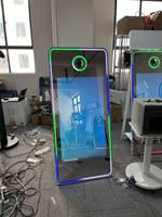 Location commerciale 65 pouces Portable Selfie Photo Booth Magic Photobooth Miroir pour la fête de mariage miroir photomaton avec caméra