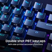 HyperX Alloy Origins 65 merah 65% RGB Keyboard dan Mouse Mini untuk Mobile Gaming Keyboard Gaming satu tangan mekanik