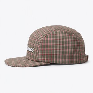 Casquette de course unisexe réglable en flanelle et polyester à rayures, avec logo appliqué, pour le bien-être d'entreprise, fabrication OEM/ODM, commande en gros - Product Image 3