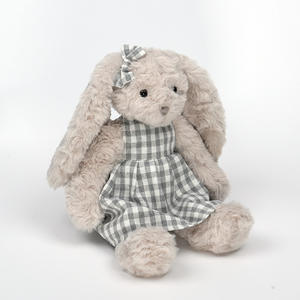 Großhandel Ostern Plaid Kleid Kaninchen Kuscheltier Spielzeug Mädchen Geburtstags geschenk Plüsch tier - Product Image 2