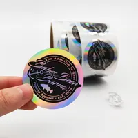 Custom Print Foil Hologram Hat Label Sticker