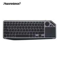 Clavier sans fil Awireless 2022, nouveau, rechargeable, rétroéclairé, multimédia, pavé tactile intégré, pour PC connecté à la télévision