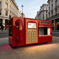 Cabine téléphonique préfabriquée de nouvelle conception durable, utilisation commerciale, projet commercial, location de maison
