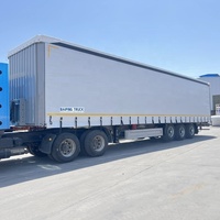 Baiping Remorques de camion semi-remorque latérale à rideau haute capacité à 3 essieux de 40 pieds pour le transport de marchandises en vrac Conteneur d'expédition en PVC