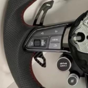 Volant personnalisé en fibre de carbone forgée avec LED rouges pour Volkswagen VW <span class=keywords><strong>Golf</strong></span> MK7 MK6 MK5 MK4 GTI GTS R GLI <span class=keywords><strong>GTD</strong></span> - Product Image 2