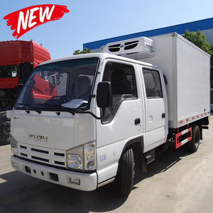 Camions Isuzu ELF simple et double cabine pour le transport de bœuf et de poulet, fourgon frigorifique manuel de 4,2 m, capacité 100p - Product Image 4