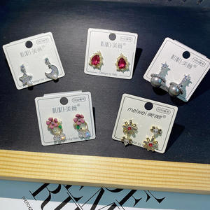 Aretes de moda 2023 ZIRCON venta al por mayor mujeres Western 925 pendiente de plata pendientes al por mayor para hombre - Product Image 4