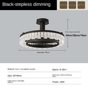 Ventilateur de plafond moderne à LED de 42 pouces avec variateur de température de couleur, moteur CC silencieux à 6 vitesses, télécommande, design blanc - Product Image 6