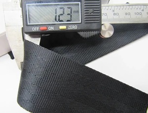 25mm 38mm poliester hitam sabuk pengaman mobil anyaman - Product Image 3