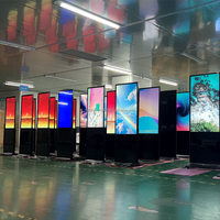Écran publicitaire portrait de 49 pouces pour affichage numérique intérieur avec vidéo pour centre commercial, kiosque tactile 4K WiFi