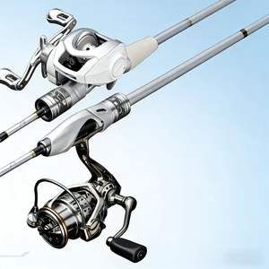 Caña de pescar Luya Comet Small Golf Silver Blade con tira blanca, micro-objeto, boca de caballo asiática, cebo vivo, para pesca en agua dulce, de acero inoxidable - Product Image 2