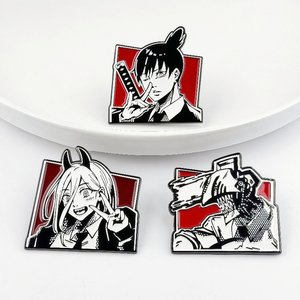 Broche de metal para cosplay de Reze Arc de la película Anime <span class=keywords><strong>Chainsaw</strong></span>, insignia de <span class=keywords><strong>Hayakawa</strong></span> <span class=keywords><strong>Aki</strong></span>, pin para disfraz, decoración para mochila - Product Image 3