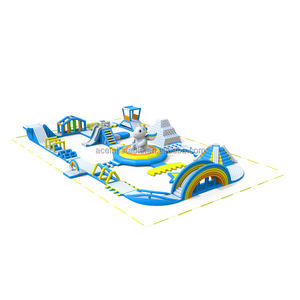 Juegos inflables de <span class=keywords><strong>playa</strong></span> acuatico, equipo de juego para deportes de agua de mar, Parque inflable flotante - Product Image 3