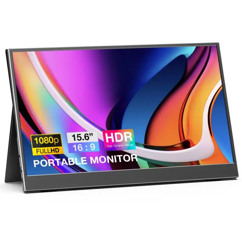 15.6" FHD 1920*1080P Dual Type C Mini HDMI Portable Monitor For Laptop