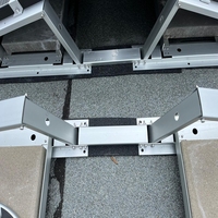 Système de montage de panneaux solaires à toit plat à conception libre, support triangulaire de montage solaire à ballast matriciel pour panneaux solaires