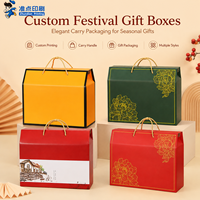 Caja de Cartón Corrugado Personalizada, Moderna, de Lujo, Reciclable y Portátil, para Envasado de Frutas y Pasteles, Impresión OEM