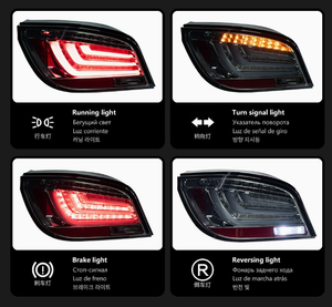 Nouveaux feux arrière transparents E60 Série 5 GTS 2003-2009, feux de jour, feux de freinage, clignotants, 6000K, 6000 lumens, 12V, kit de modernisation - Product Image 5