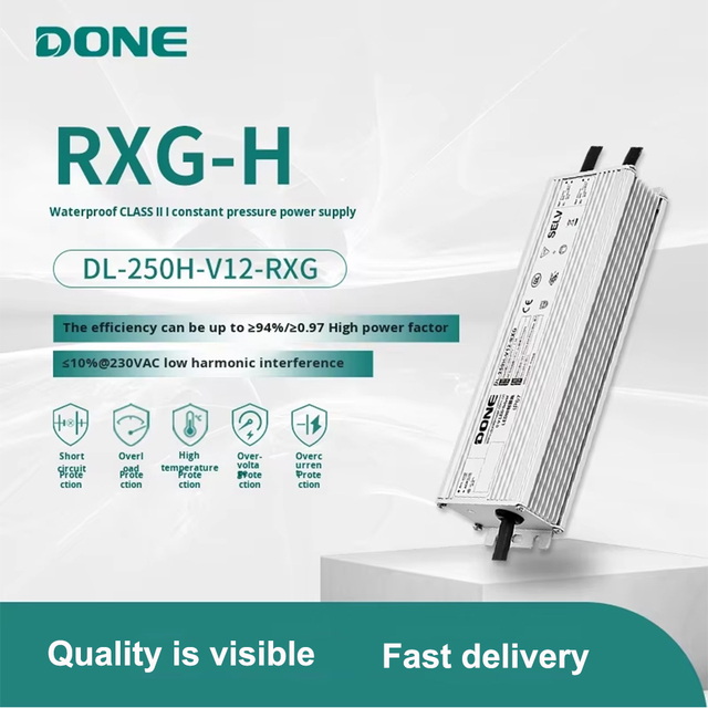 DONE RXG-250 250W 12V-48V DALI-2 0-10V PWM Programmable IP67 LED Driver for Landscape Node Facade Project