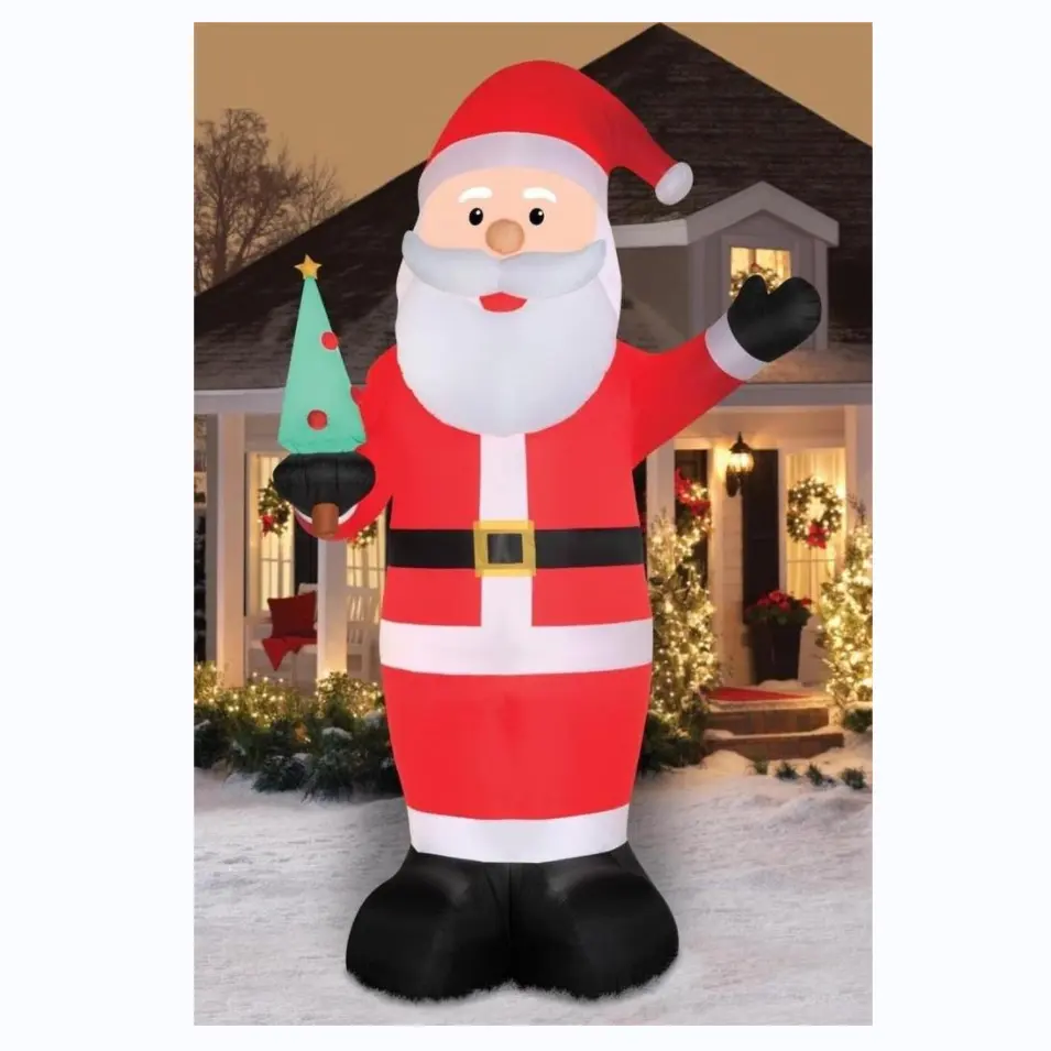 Nhà máy tùy chỉnh giáng sinh ngày lễ Inflatable trang trí Giáng sinh Snowman Cây giáng sinh bơm hơi khổng lồ Santa