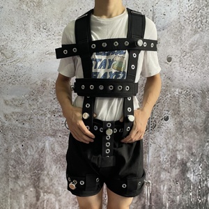 Ensemble de Bretelles de Contention Noires Verrouillables pour le Haut du Corps, avec Shorts Anti-Démontage et Verrous Magnétiques, pour Patients, Soins Médicaux et Asile, ABDL - Product Image 6