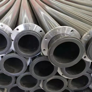 耐摩耗性高圧超高分子量ポリエチレンUHMWPEパイプ砂浚渫丸管 - Product Image 1