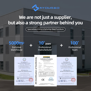 תעודת ybouce 2 ארונות מתכת דלת עם מדפים מתכווננת, מבנה kd למוסך - Product Image 6