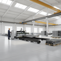 Machine de découpe laser à fibre multifonction CNC Hongniu pour poutres en H 12KW/30KW – Ligne de traitement de l'acier de construction