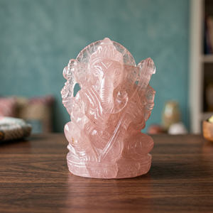 Figurine de Ganesh en labradorite sculptée à la main, art religieux, objet de collection, sculpture de forme libre - Product Image 5