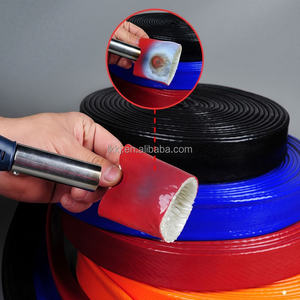 معزول مقاوم للهب مقاوم للتآكل مقاوم للرذاذ مقاوم للحريق مرن متين مستقيم أنبوب مشبك غلاف من الألياف الزجاجية - Product Image 6