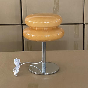 Lampe de table électrique moderne en verre style champignon, œuf et hamburger, veilleuse, cadeau idéal pour bureau et comptoir de bar, décoration intérieure - Product Image 5