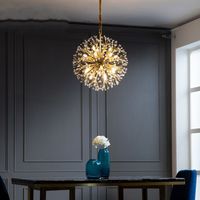 Nordique boule de cristal pendentif lumière pour chambre café vêtements magasin abat-jour hôtel de luxe lustre éclairage moderne
