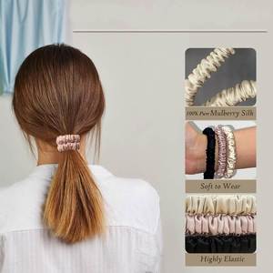 Luxury Scrunchies Women Soft Elastic Ties Ponytail Holders No Damage Accessories for Everyday Use Hair Band - Product Image 2