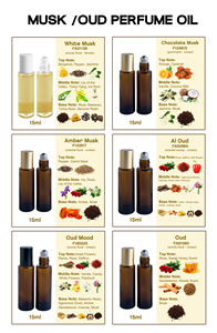 Parfum à bille en acier mat, 15 ml, naturel, végétalien, au parfum boisé de musc, oud et bois d'agar, huile aromatique - Product Image 3