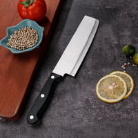 Couteau de cuisine chinois de 6 pouces, couteau à viande et légumes en acier inoxydable, couteau de chef tranchant pour trancher la viande et les légumes