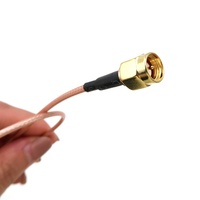 YZlink Factory RG316 RP Plug Switch N TNC BNC UHF MCX MMCX TS9 CRC9 Câble de queue de cochon à Angle droit droit