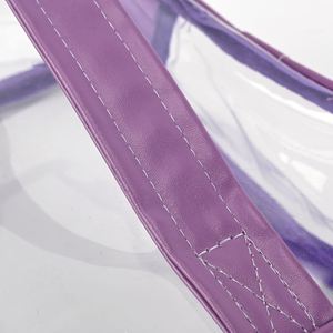 กระเป๋าใส่เครื่องสำอางแบบพกพา ขนาดใหญ่ โปร่งใส วัสดุ PVC กันน้ำ พร้อมซิปทนทาน - Product Image 3