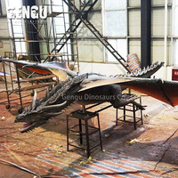Modèle Dragon Animatronique d'Intérieur Dragon Robotique en Silicone Artificiel pour École, Garderie, Centre Commercial, Parc Aventure, Aéroport, Métal