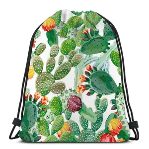 Custom Best Selling Exquisite Print Drawstring Backpack Large Capacity Waterproof strong drawstring backpack bag